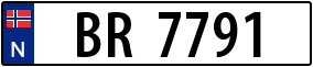Trailer License Plate